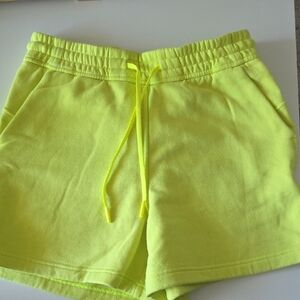 Lululemon Athletica Neon Yellow Athletic Shorts